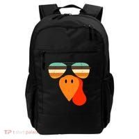 Cool Turkey Gobble Face Shades Funny Thanksgiving Backpack thumb 0
