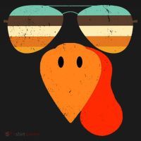 Cool Turkey Gobble Face Shades Funny Thanksgiving Women's Tank Top thumb 5