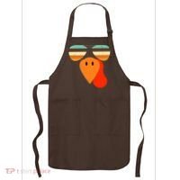 Cool Turkey Gobble Face Shades Funny Thanksgiving Apron thumb 0