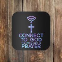Connect To God Password Prayer Jesus Christian Coaster thumb 0