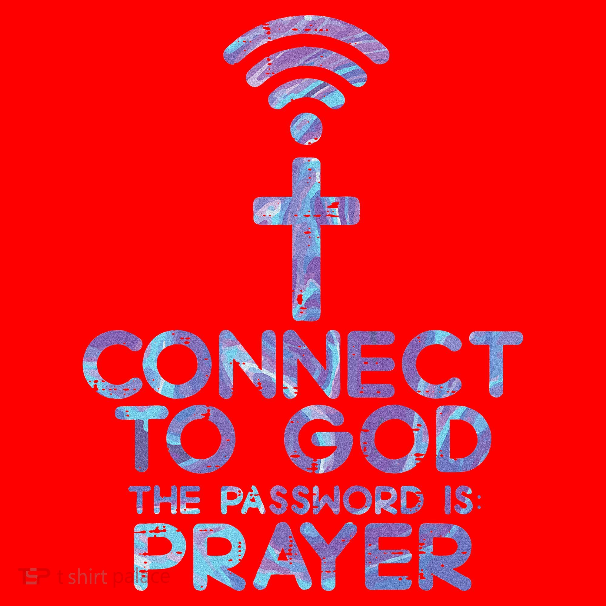Connect To God Password Prayer Jesus Christian Santa Hat