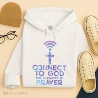 Connect To God Password Prayer Jesus Christian Hoodie thumb 4
