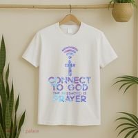 Connect To God Password Prayer Jesus Christian T-Shirt thumb 2