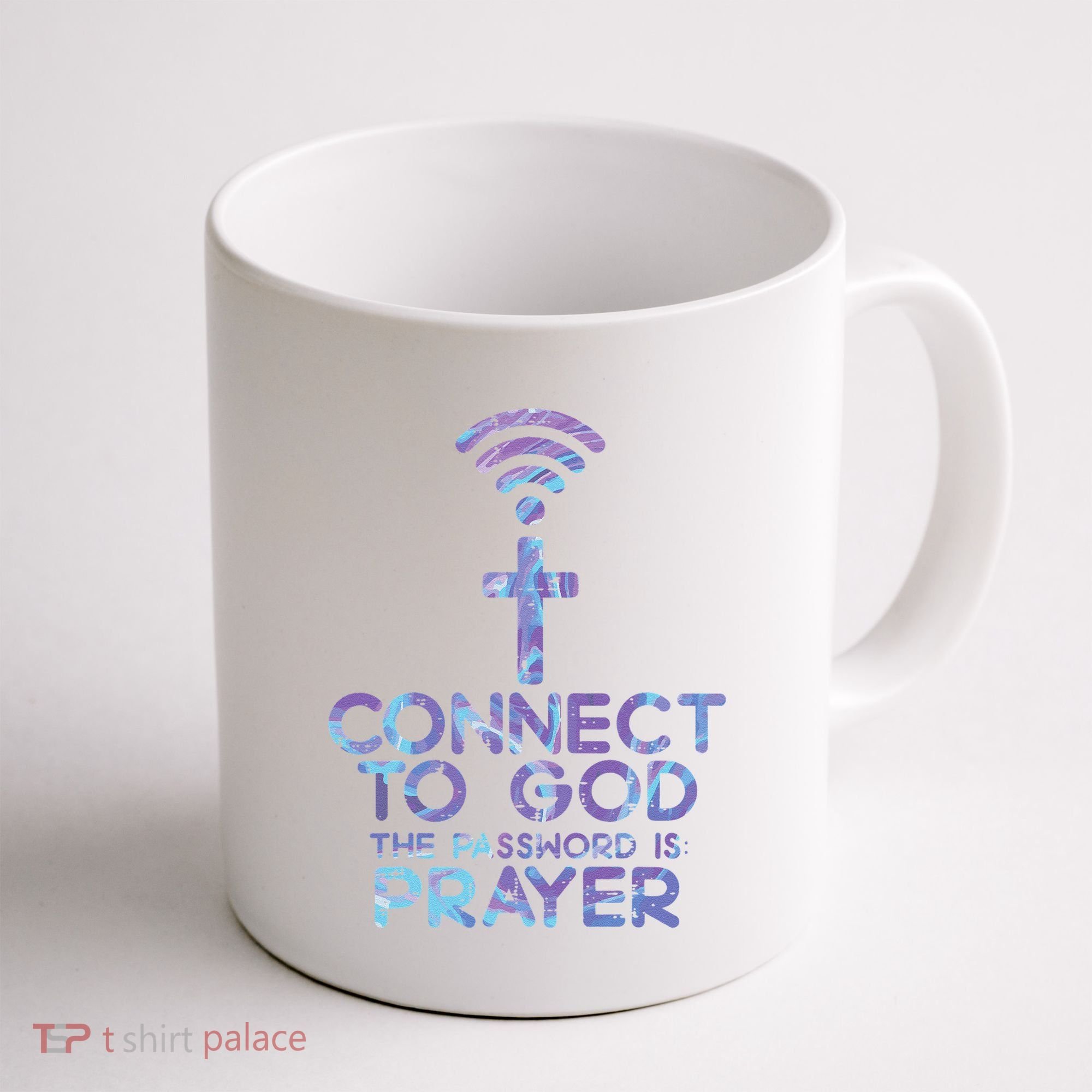 Connect To God Password Prayer Jesus Christian Coffee Mug