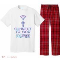 Connect To God Password Prayer Jesus Christian Pajama Set thumb 0