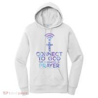 Connect To God Password Prayer Jesus Christian Women's Hoodie thumb 0