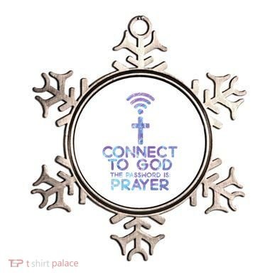 Connect To God Password Prayer Jesus Christian Ornament