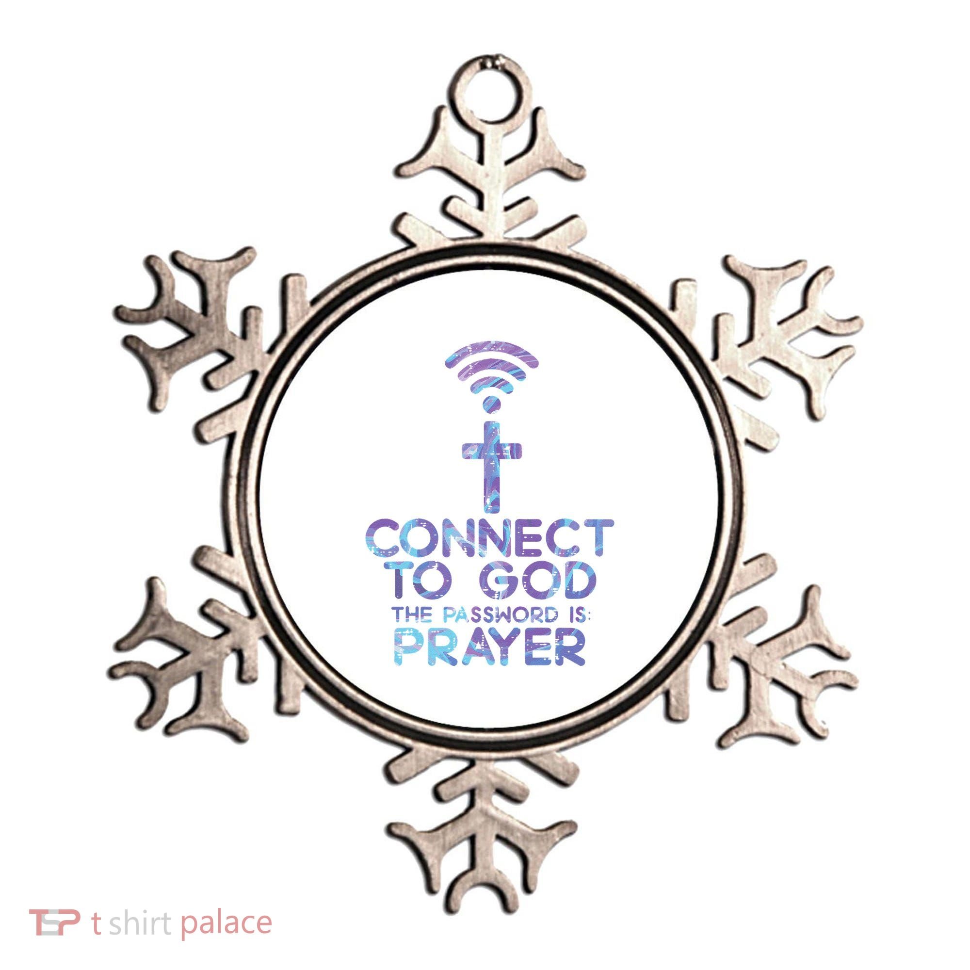 Connect To God Password Prayer Jesus Christian Ornament