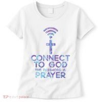 Connect To God Password Prayer Jesus Christian Women's T-Shirt thumb 0