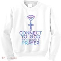 Connect To God Password Prayer Jesus Christian Kids Sweatshirt thumb 0