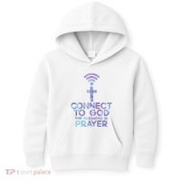 Connect To God Password Prayer Jesus Christian Kids Hoodie thumb 0