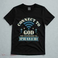Connect To God The Password Is Prayer Jesus T-Shirt thumb 5