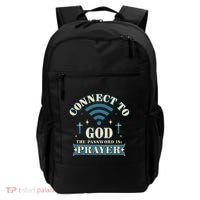 Connect To God The Password Is Prayer Jesus Backpack thumb 0