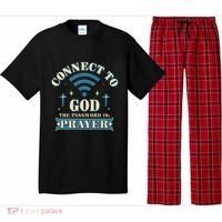 Connect To God The Password Is Prayer Jesus Pajama Set thumb 0