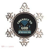 Connect To God The Password Is Prayer Jesus Ornament thumb 0