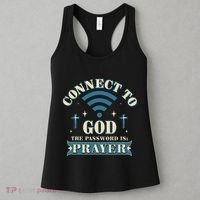 Connect To God The Password Is Prayer Jesus Women's Tank Top thumb 3