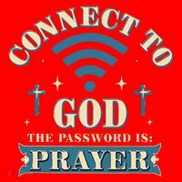 Connect To God The Password Is Prayer Jesus Santa Hat thumb 1
