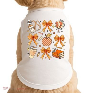 Coquette Teacher Game Day Fall Autumn Book Coffee Doggie Tank