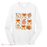 Coquette Teacher Game Day Fall Autumn Book Coffee Long Sleeve Shirt thumb 0