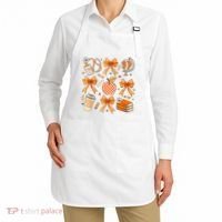 Coquette Teacher Game Day Fall Autumn Book Coffee Apron thumb 2