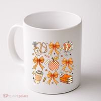 Coquette Teacher Game Day Fall Autumn Book Coffee Coffee Mug thumb 0