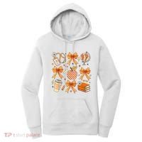 Coquette Teacher Game Day Fall Autumn Book Coffee Women's Hoodie thumb 0