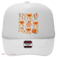 Coquette Teacher Game Day Fall Autumn Book Coffee Hat thumb 0