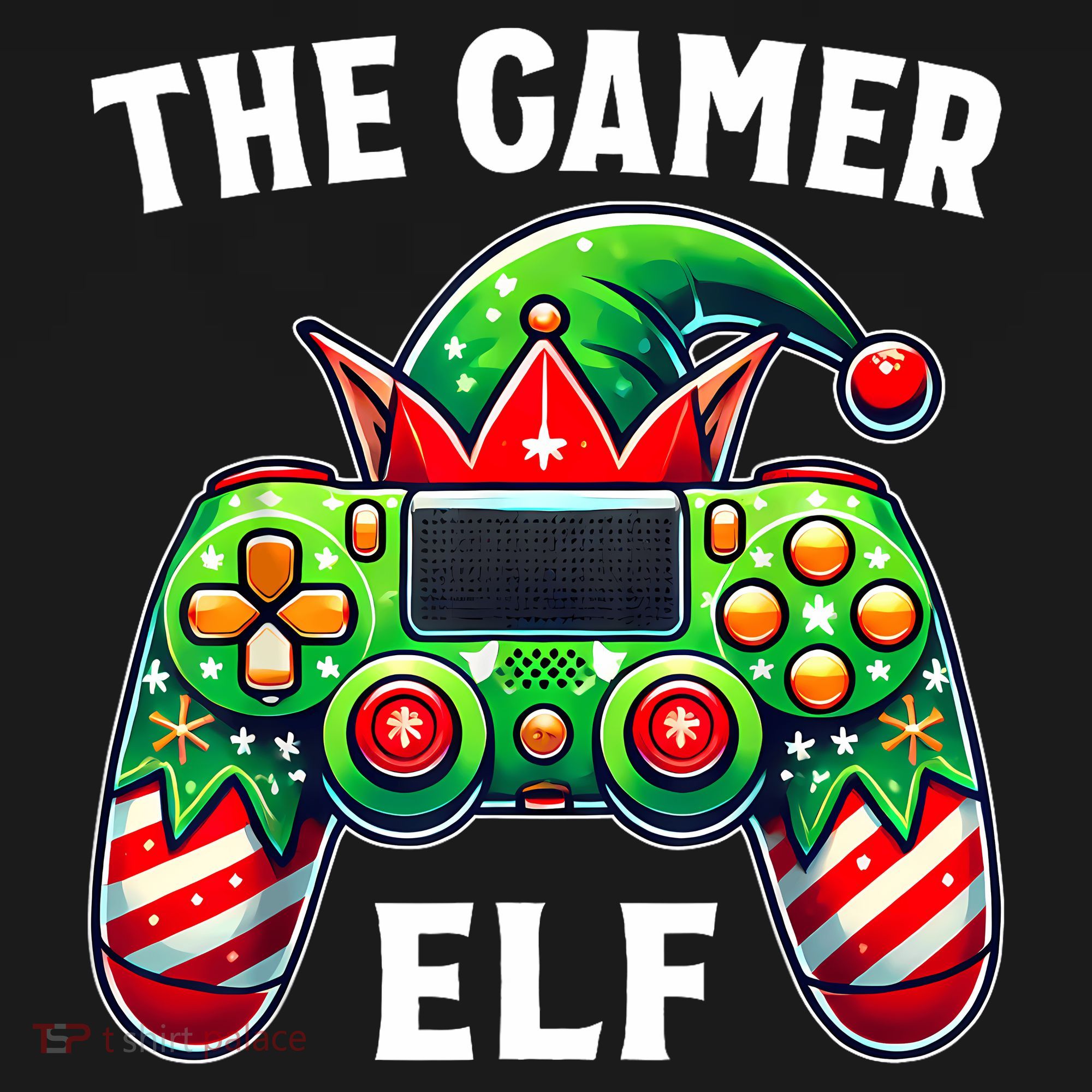 Christmas The Gamer Elf Video Gaming Apron
