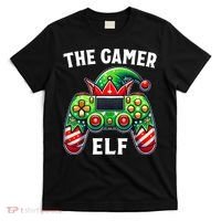 Christmas The Gamer Elf Video Gaming T-Shirt thumb 0