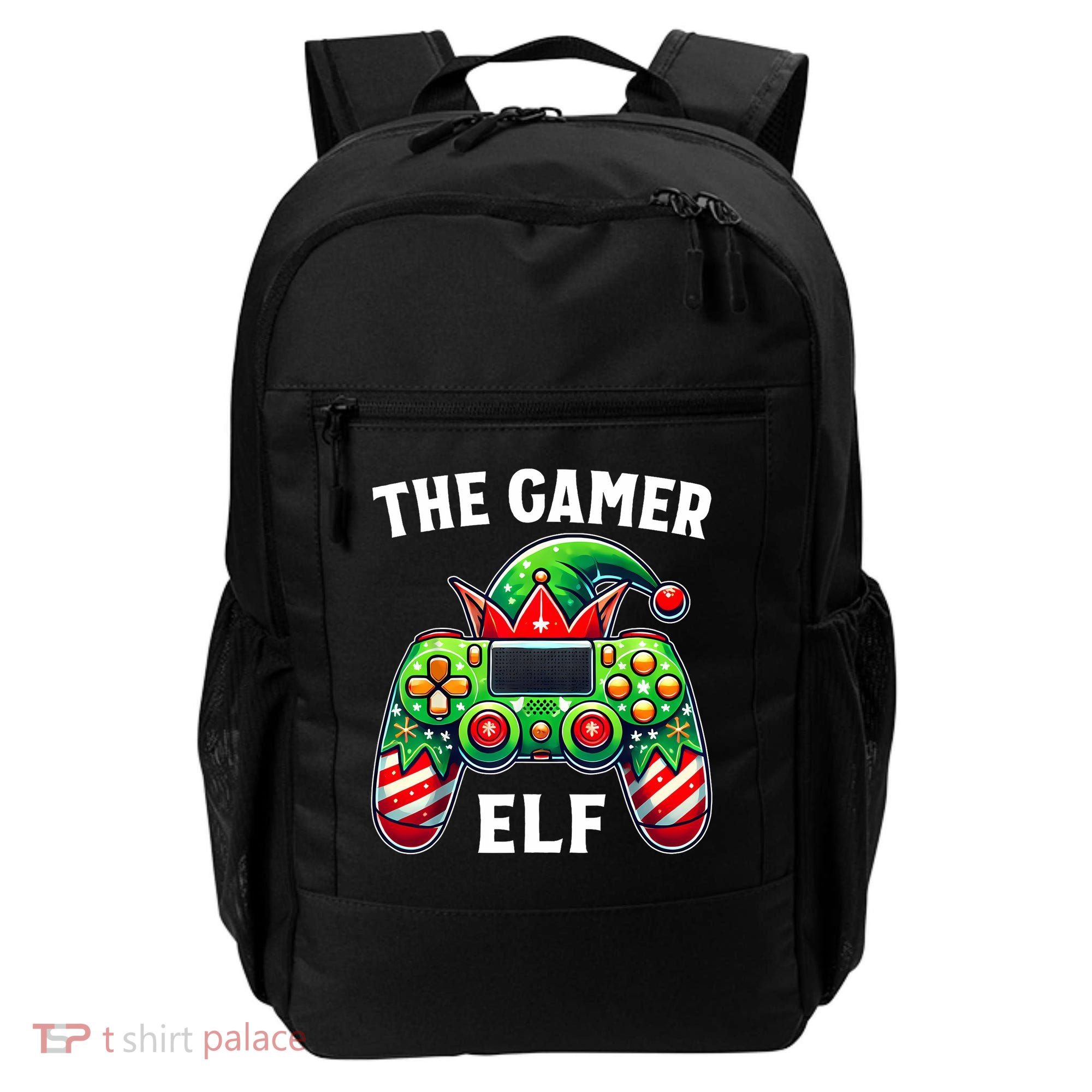 Christmas The Gamer Elf Video Gaming Backpack