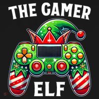 Christmas The Gamer Elf Video Gaming Coaster thumb 2