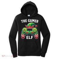 Christmas The Gamer Elf Video Gaming Women's Hoodie thumb 0