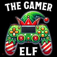 Christmas The Gamer Elf Video Gaming Women's Hoodie thumb 2
