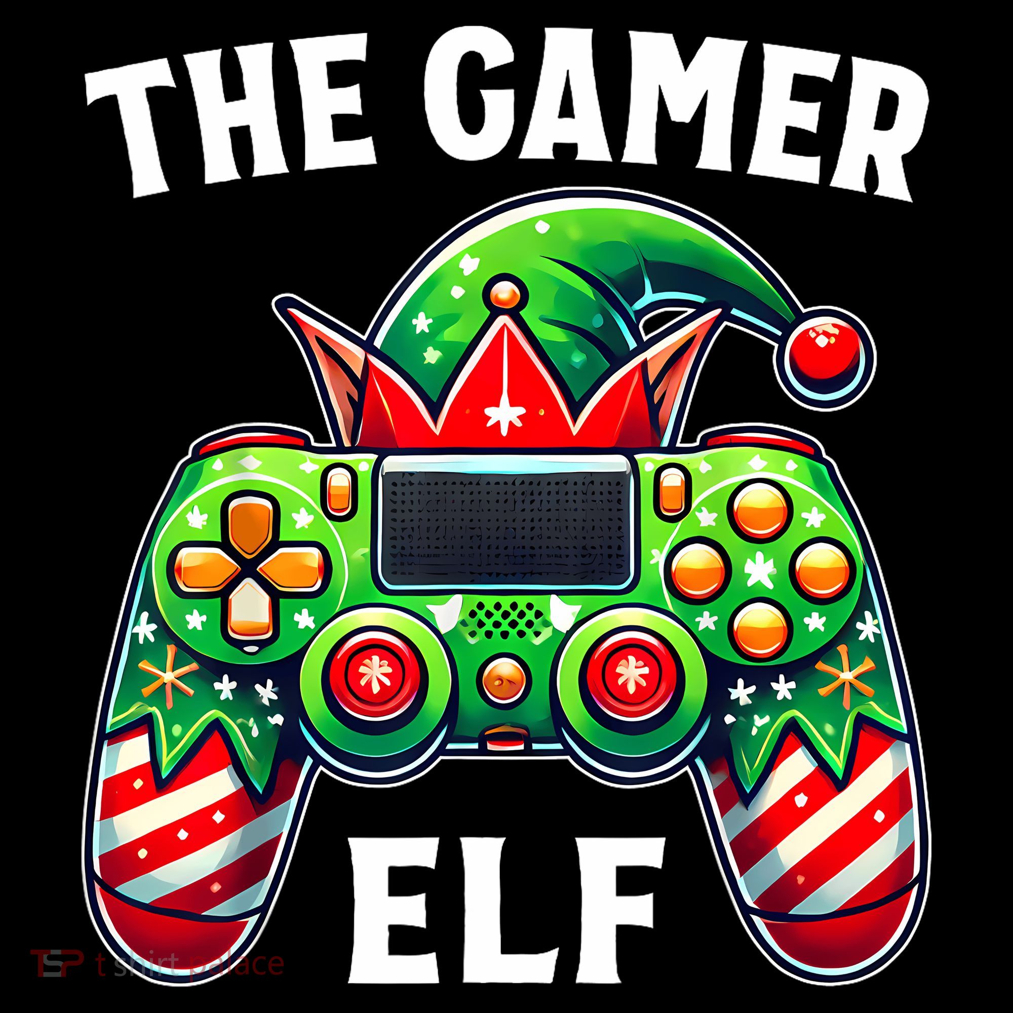 Christmas The Gamer Elf Video Gaming Women's Hoodie