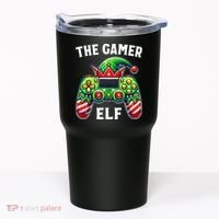 Christmas The Gamer Elf Video Gaming Tumbler thumb 0