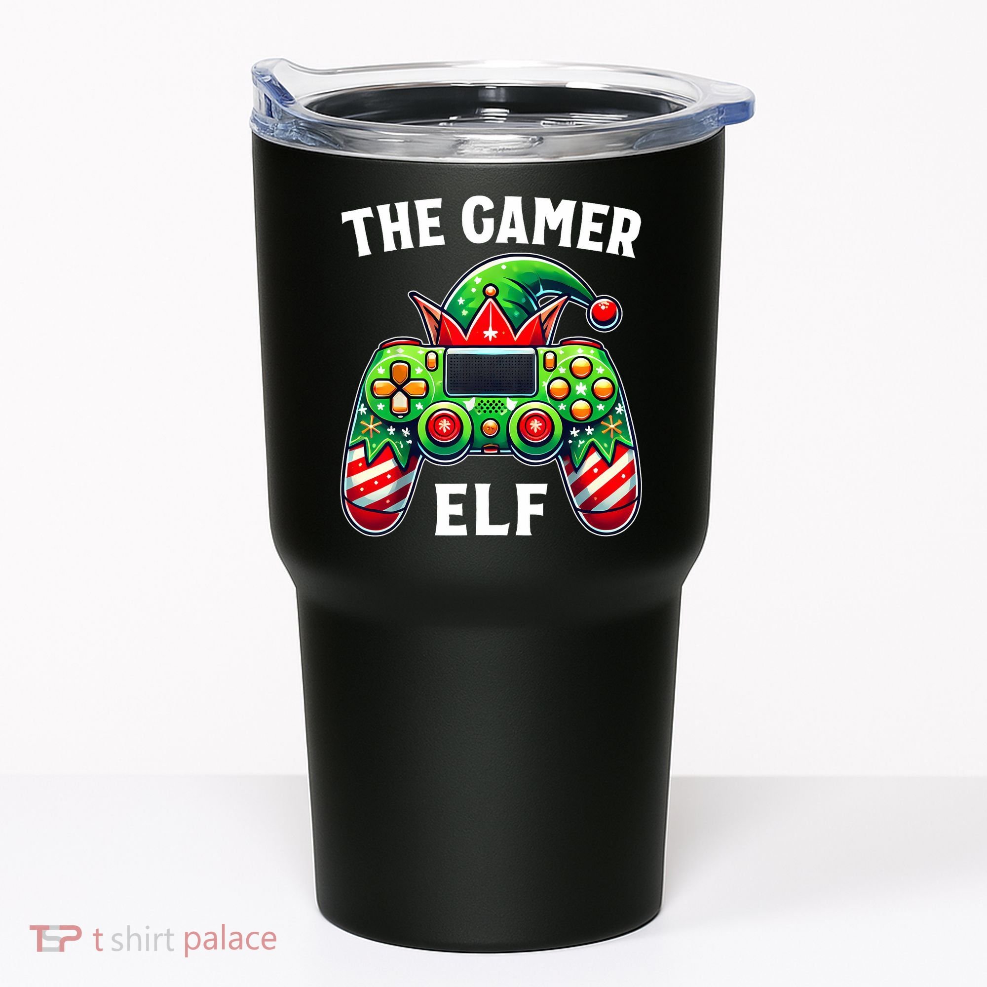 Christmas The Gamer Elf Video Gaming Tumbler