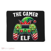 Christmas The Gamer Elf Video Gaming Mousepad thumb 0