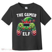 Christmas The Gamer Elf Video Gaming Toddler T-Shirt thumb 0