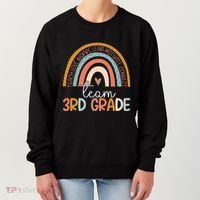 Cute Third Grade Teacher Boho Rainbow Team 3rd Grade Women's Sweatshirt thumb 0