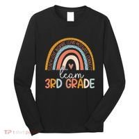 Cute Third Grade Teacher Boho Rainbow Team 3rd Grade Long Sleeve Shirt thumb 0