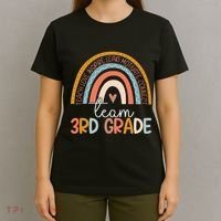 Cute Third Grade Teacher Boho Rainbow Team 3rd Grade T-Shirt thumb 4