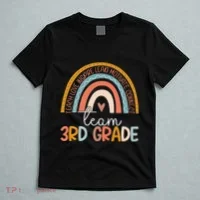 Cute Third Grade Teacher Boho Rainbow Team 3rd Grade T-Shirt thumb 5