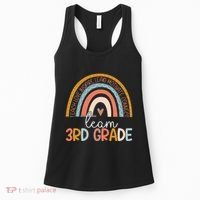 Cute Third Grade Teacher Boho Rainbow Team 3rd Grade Women's Tank Top thumb 0