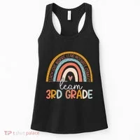 Cute Third Grade Teacher Boho Rainbow Team 3rd Grade Women's Tank Top thumb 0