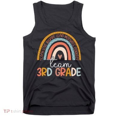 Cute Third Grade Teacher Boho Rainbow Team 3rd Grade Tank Top