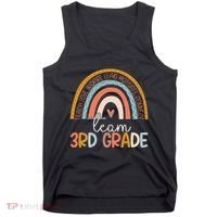 Cute Third Grade Teacher Boho Rainbow Team 3rd Grade Tank Top thumb 0