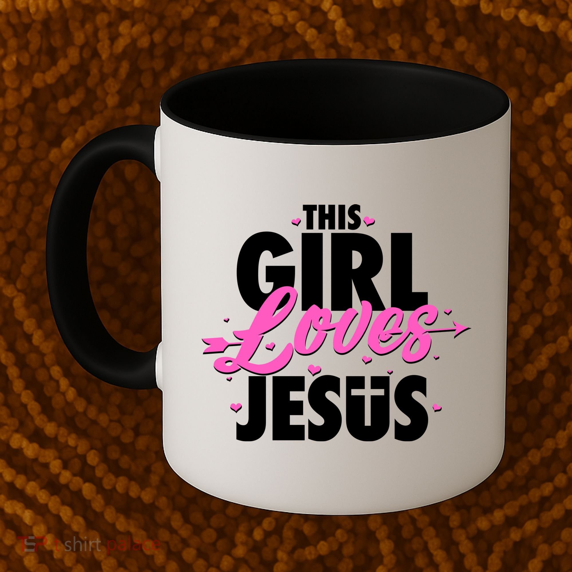 Cute This Girl Loves Jesus Coffee Mug