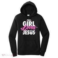 Cute This Girl Loves Jesus Women's Hoodie thumb 0