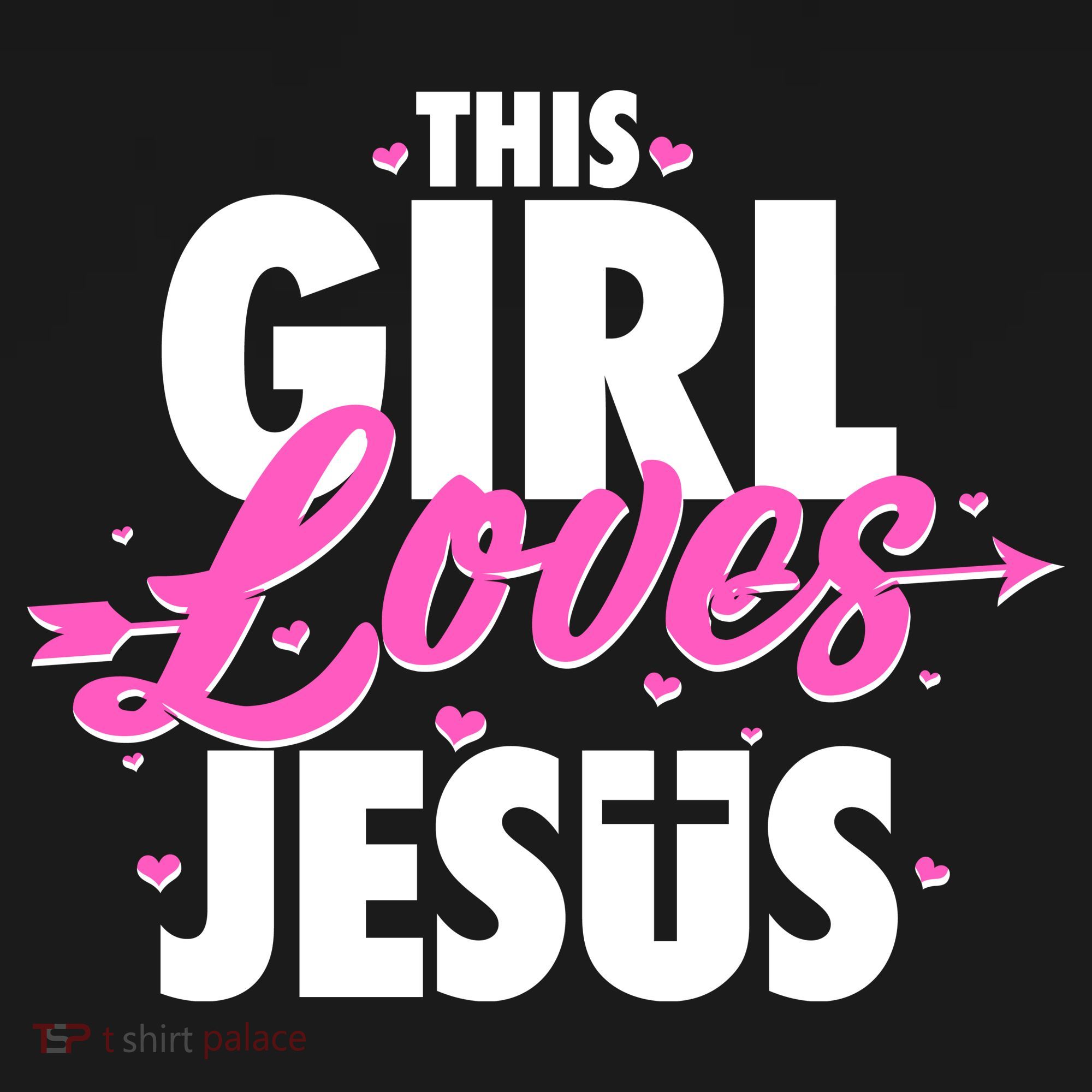 Cute This Girl Loves Jesus Women's Tank Top
