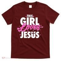 Cute This Girl Loves Jesus T-Shirt thumb 0